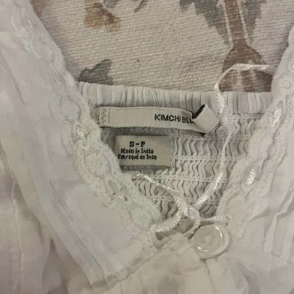 Kimchi Blue Tara Embroidered Cotton Babydoll Cami EUC - Picture 6 of 7